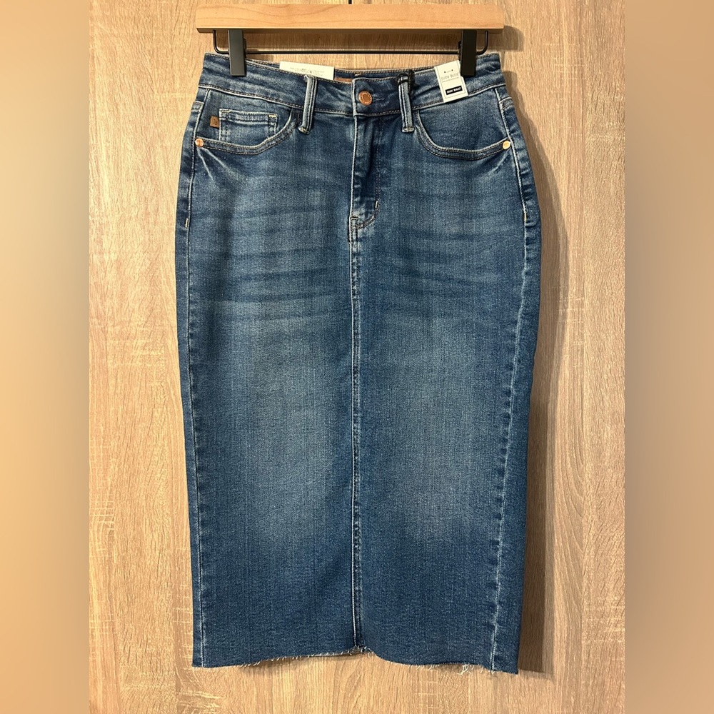 Judy Blue High Rise Midi Skirt Size Small